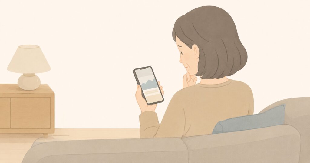 投資に不安を感じている人のイラスト