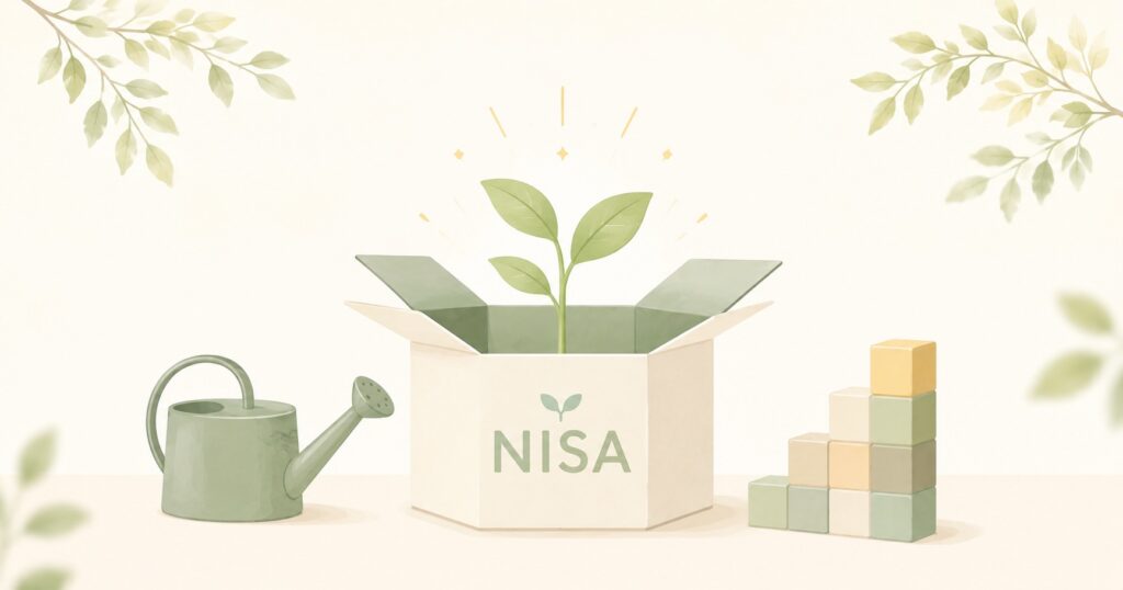 NISAで税金がかからないイメージイラスト