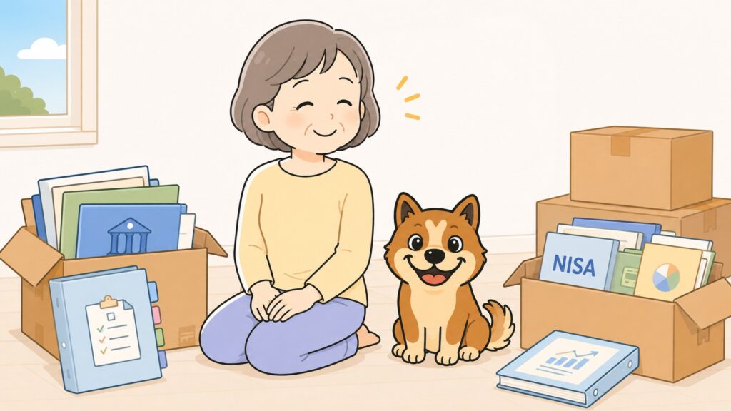 NISA口座のお引っ越しを終えて新しく始めるイメージのイラスト